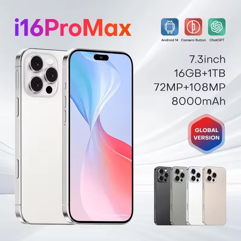 Novo Smartphone i16  Pro Max 2025.