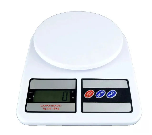 Balança digital de precisão para cozinha - Até 10kg para nutrição e dieta