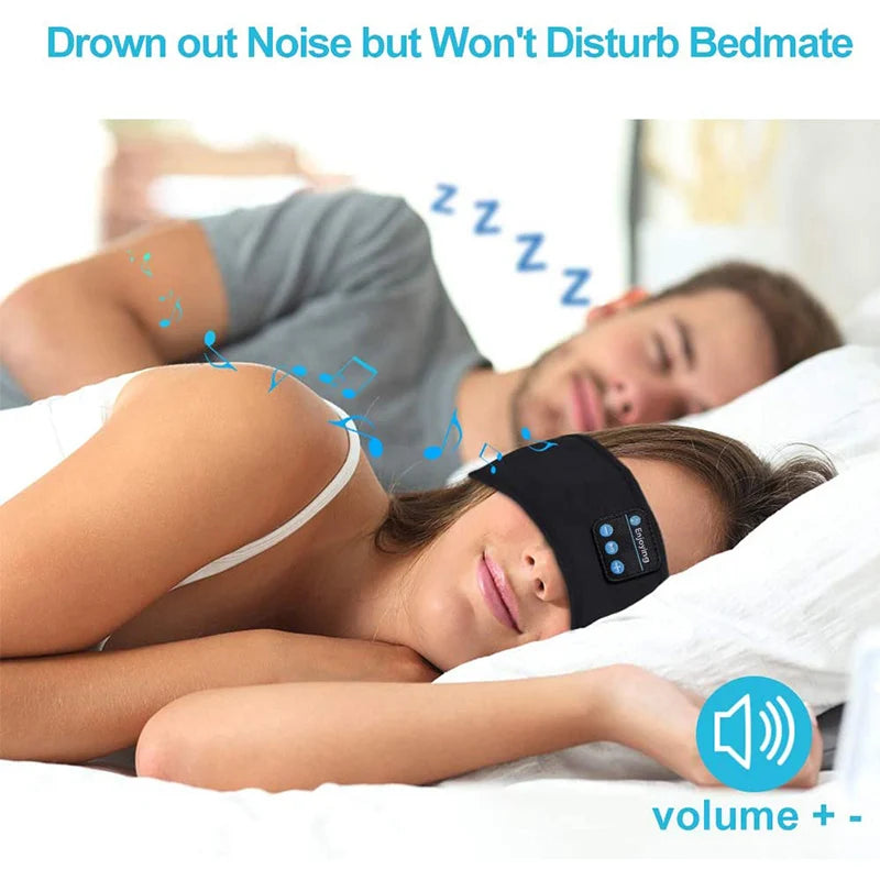 Fone de ouvido sem fio Bluetooth 5.0 - É a sua Máscara para dormir e Bandana para atividade física.