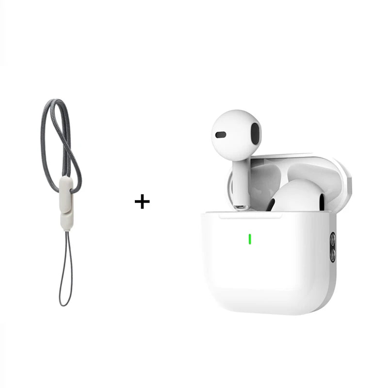 Fone de ouvido sem fio Bluetooth 5.3  Air Pro 4 original, com cancelamento de ruído ativo e próprio para jogos, iPhone, Xiaomi e Android.