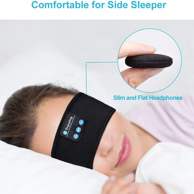 Fone de ouvido sem fio Bluetooth 5.0 - É a sua Máscara para dormir e Bandana para atividade física.